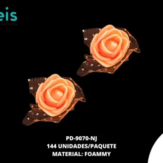 FLOR FOAMMY 2.5CM REF:403 NARANJA 144U/PQT