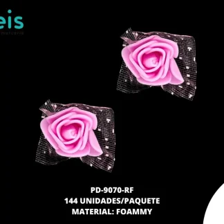 FLOR FOAMMY 2.5CM REF:403 ROSADA FUERTE 144U/PQT