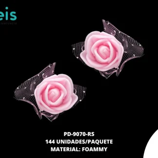 FLOR FOAMMY 2.5CM REF:403 ROSADA 144U/PQT