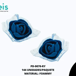 FLOR FOAMMY 2.5CM REF:403 AZUL REY 144U/PQT