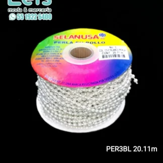 PERLAS COSTURA PER3BL 3mm 20.11 MTS/ROLLO TORNASOL