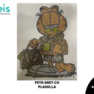 APLICACION PIEDRA TRANSFER GARFIELD FENDI CHICO 2 PIEZAS REF: DLTS1382