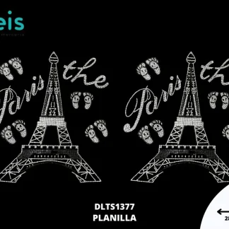 APLICACION PIEDRA TRANSFER TORRE PARIS REF: DLTS1377 CON 2 PIEZAS