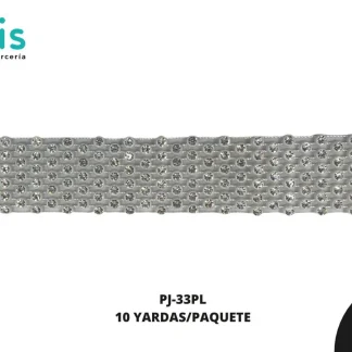 STRASS PJ-33PL PQT/10 YDS CRISTAL