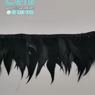 TIRA DE PLUMAS 10 YARDAS REF: 2050 NEGRO 8-10CM
