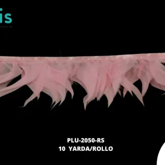 TIRA DE PLUMAS 10 YARDAS REF: 2050 ROSA 8-10CM