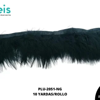 TIRA DE PLUMAS 10 YARDAS REF: 2051 NEGRO 8-10CM
