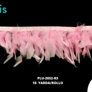 TIRA DE PLUMAS 10 YARDAS REF: 2052 ROSA 11CM