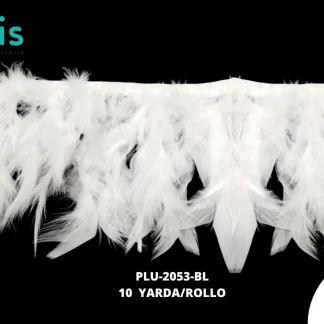 TIRA DE PLUMAS 10 YARDAS REF:2053 BLANCO 10-15CM