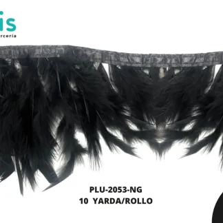 TIRA DE PLUMAS 10 YARDAS REF: 2053 NEGRO 10-15CM