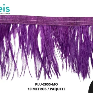 TIRA DE PLUMAS 10 METROS REF: 2055 MORADO 9-11CM