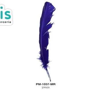 PLUMA PAVO ALA REF: 10""-12"" MARINO UNIDAD