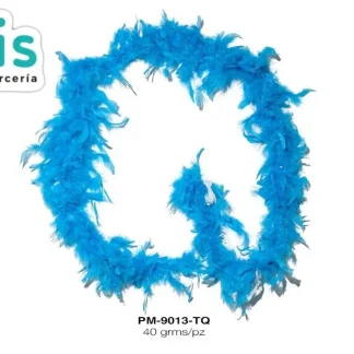 PLUMA BOA REF: 40G TURQUESA 2YD/PQT