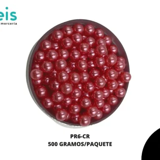 PERLAS REMACHE PR6-CR 6mm 500 GRS/BOLSA CORAL