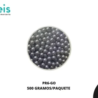 PERLAS REMACHE PR6-GO 6mm 500 GRS/BOLSA GRIS OXFORD