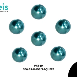 PERLAS REMACHE PR6-JD 6mm 500 GRS/BOLSA JADE
