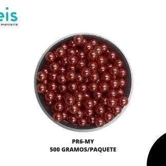 PERLAS REMACHE PR6-MY 6mm 500 GRS/BOLSA MAMEY