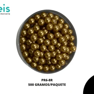 PERLAS REMACHE PR6-OR 6mm 500 GRS/BOLSA ORO