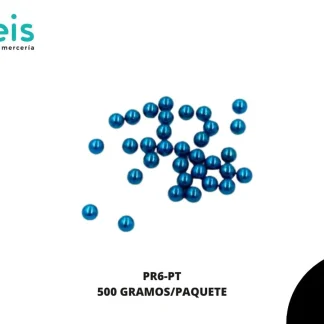 PERLAS REMACHE PR6-PT 6mm 500 GRS/BOLSA PETROLEO