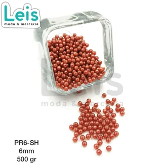 PERLAS REMACHE PR6-SH 6mm 500 GRS/BOLSA SHEDRON