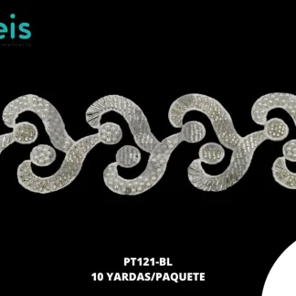 GUIPIUR SEDA DE LECHE CEREMONIAS PT121-BL BLANCO 7 CM 10 YARDAS/PAQUETE