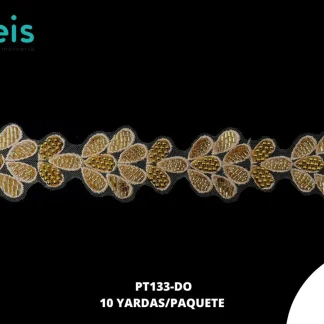 GUIPIUR SEDA DE LECHE CEREMONIAS PT133-DO DORADO 5.5 CM 10 YARDAS/PAQUETE