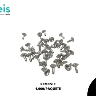 REMACHES METAL PIEDRA POSTE CERADO REM8NIC 8mm 1,000 PZ/PQT NIQUEL