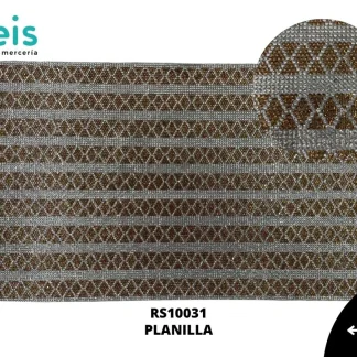 PEDRERIA PLANILLAS ROMBOS RS10031 24cmX40cm DORADO