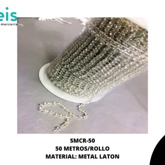 STRASS METAL LATON 3MM 50M CRISTAL