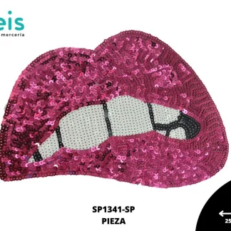PARCHES LENTEJUELA BOCA SP1341-SP 25.5cmX18cm