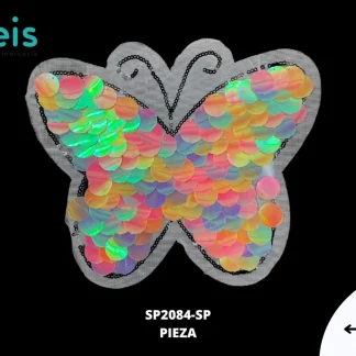 PARCHES LENTEJUELA MARIPOSA SP2084-SP 21cmX19cm MULTICOLOR