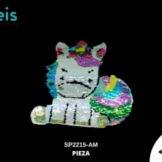 PARCHES LENTEJUELA REVERSIBLE UNICORNIO BEBE GRANDE SP2215-AM