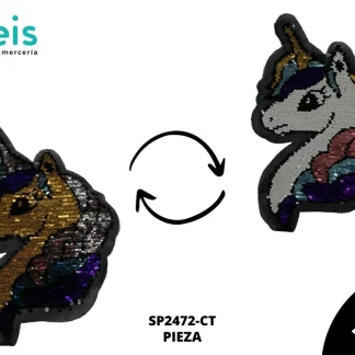 PARCHES LENTEJUELA REVERSIBLE UNICORNIO SP2472-CT