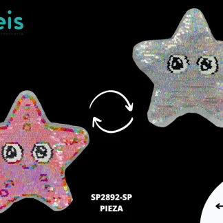PARCHES LENTEJUELA REVERSIBLE ESTRELLA SP2892-SP 21cmX20cm