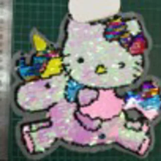 PARCHES LENTEJUELA KITTY UNICORNIO SP3224-CT