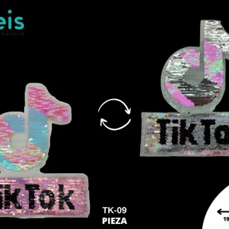PARCHES LENTEJUELA REVERSIBLE TIKTOK SP3324-SP