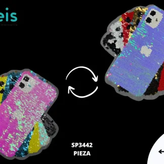 PARCHES LENTEJUELA REVERSIBLE IPHONE SP3442 23cmX22cm