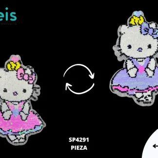 PARCHES LENTEJUELA REVERSIBLE KITTY PRINCESA SP4291