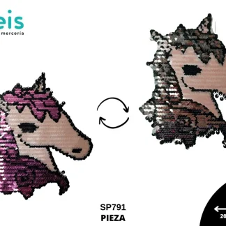 PARCHES LENTEJUELA REVERSIBLE UNICORNIO SP791 20.5cmX19cm
