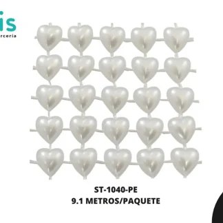 STRASS PLAST PERLA CZN 12L REF: 8mm PERLA 9.1 m/pqt