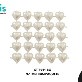 STRASS PLAST PERLA CZN 16L REF: 5mm BEIGE 9.1 m/pqt