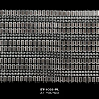 STRASS PLAST 10cm REF: 80135 PLATA 9M/ROLLO
