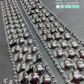 STRASS PLASTICO REF: A3096 (608) PLATA 9M/PQT