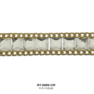 STRASS PIEDRA CADENA DO 15mm REF: SC801(8X8mm) CRISTAL 4