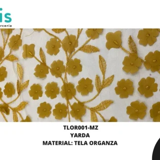 TELA ORGANZA REF: DLF0106 MOSTAZA