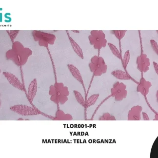 TELA ORGANZA REF: DLF0106 PALO DE ROSA