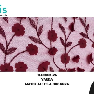 TELA ORGANZA REF: DLF0106 VINO