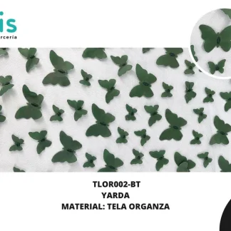 TELA ORGANZA MARIPOSAS REF: DLF0811 BOTELLA