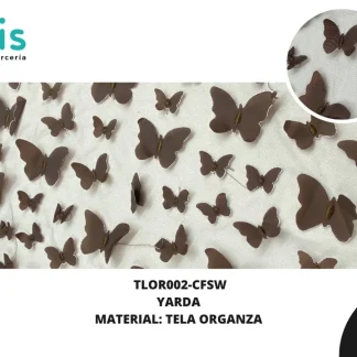 TELA ORGANZA MARIPOSAS REF: DLF0811 CAFÉ SWEATER