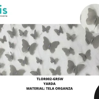 TELA ORGANZA MARIPOSAS REF: DLF0811 GRIS OXFORD SWEATER